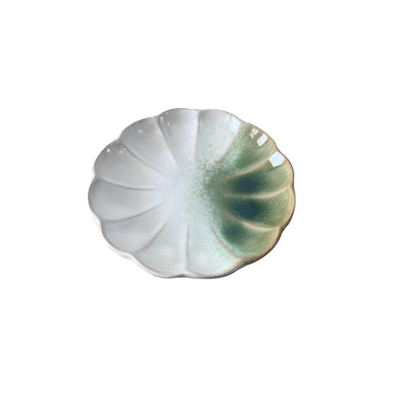 Ryokubuki Small Flower Plate 12.5cm x 2.1cm