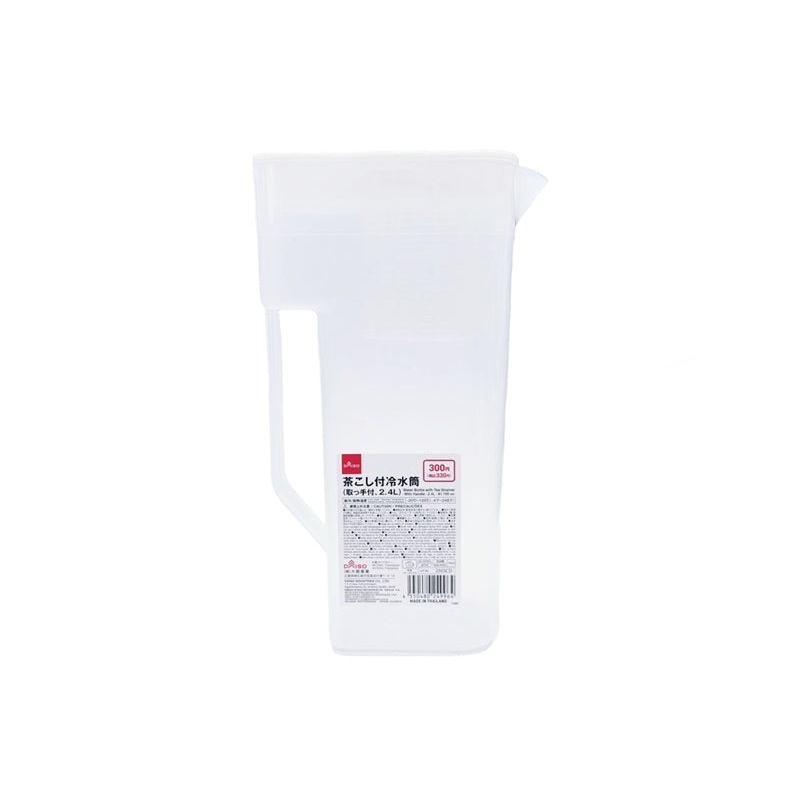 Water Bottle with Tea Strainer and Handle 2.4L