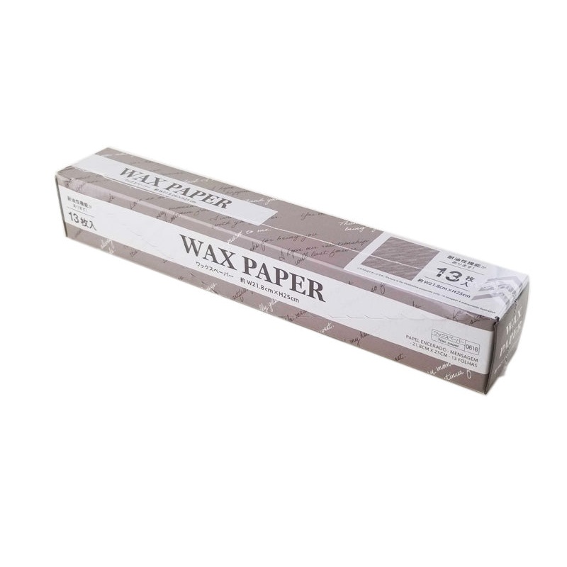 Wax Paper Message 8.58in x 9.84in