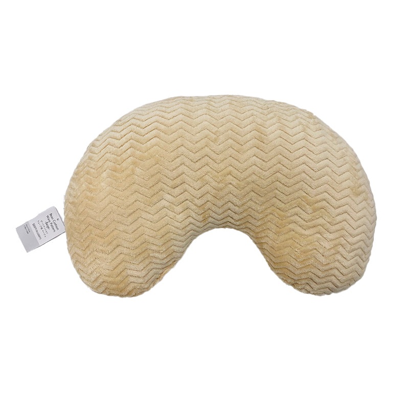 Bean Cushion Wavy Pattern Beige Big Size