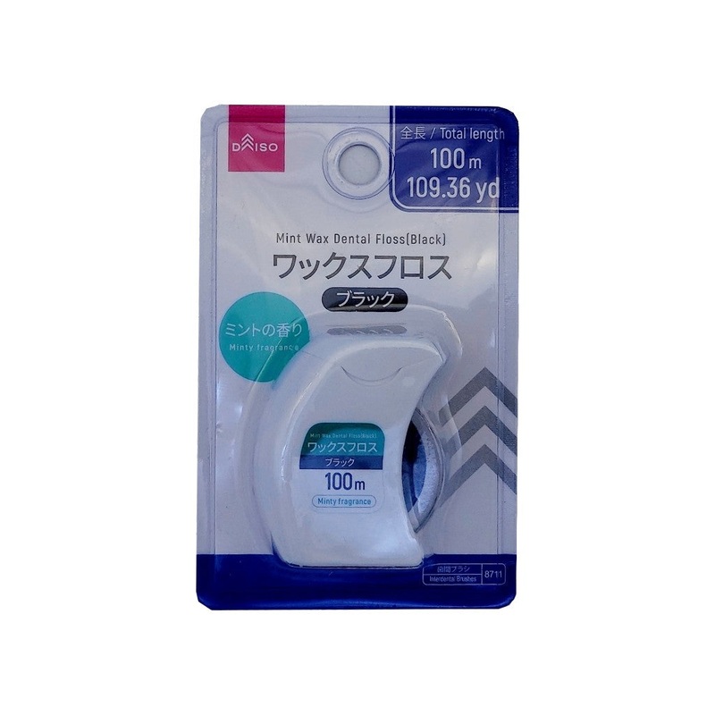 Mint Wax Dental Floss Black