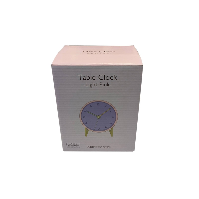 Table Clock Light Pink