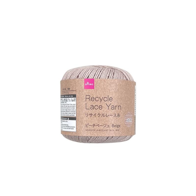 Recycle Lace Yarn No. 20 Thick Beige