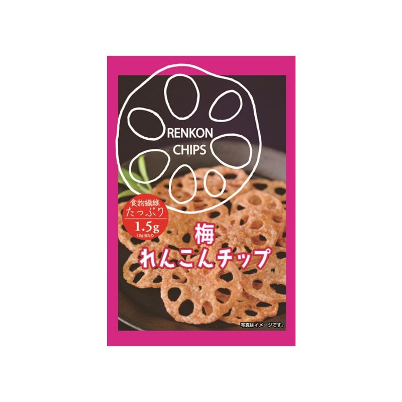 Sokan Lotus Root Chips Plum Taste 12g