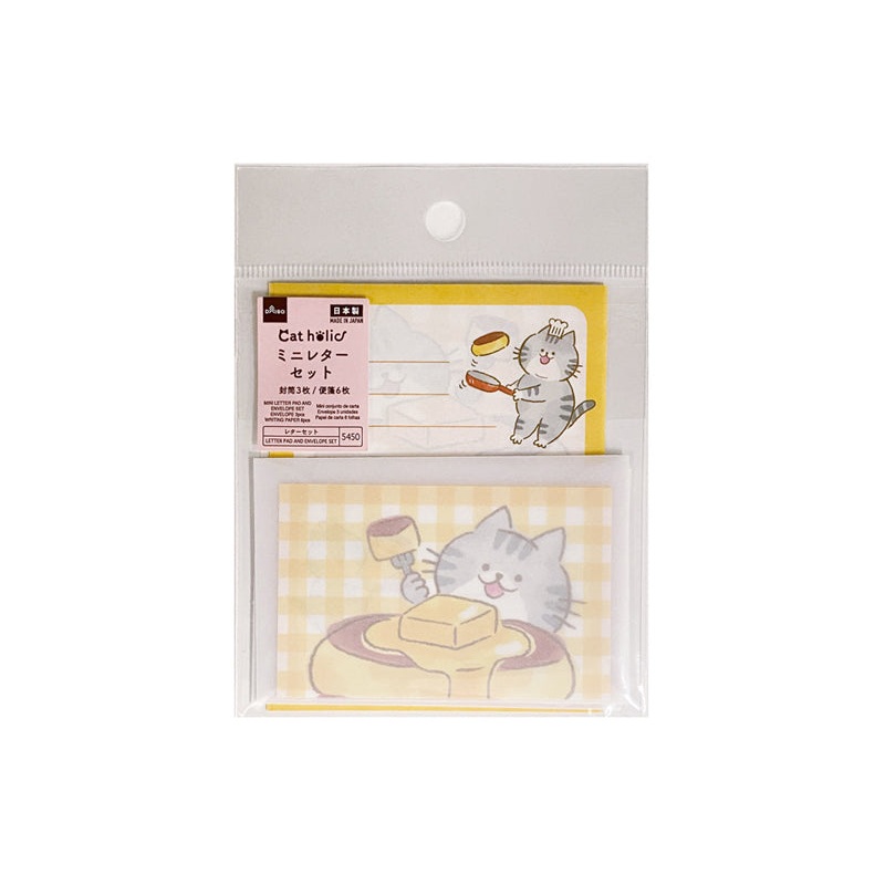 Mini Letter Pad and Envelope Set Stationery Cats A