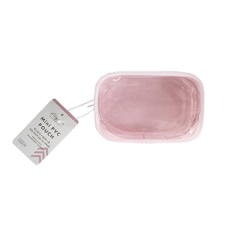 Mini PVC Pouch Dusty Rose with Gusset