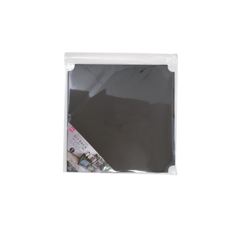 Paper Tube Rack Shelf Board to Assemble Black 1.14ft x 1.14ft