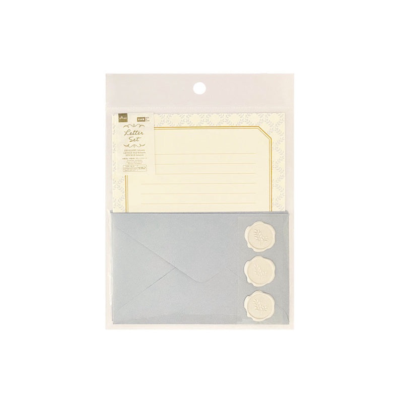 Letter Pad and Envelope Set Subdued Blue