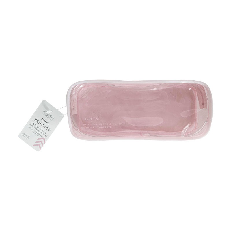 PVC pencase-CIS Dusty rose with gusset-