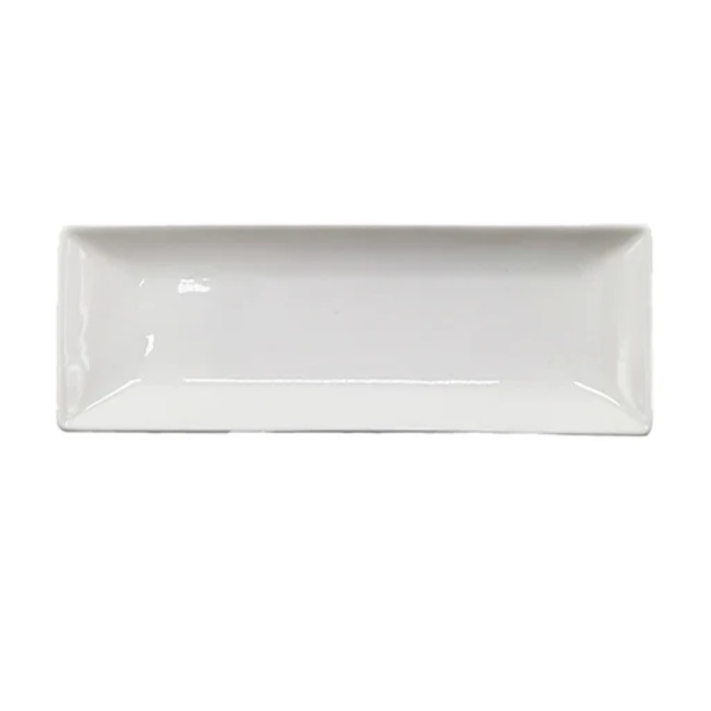 White Plate Rectangular 24cm x 8.5cm