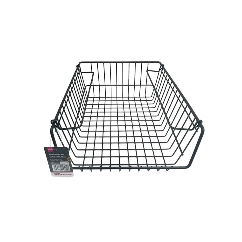 Wire Basket Black 26.5cm x 36cm x 12cm