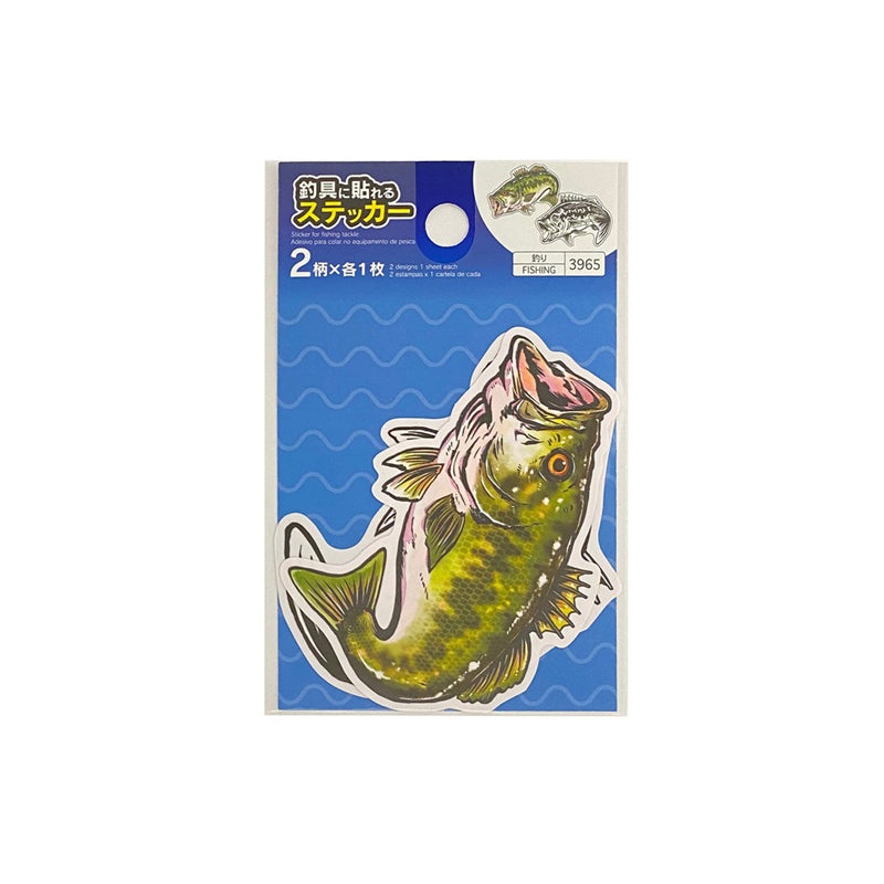 Fish Design Sticker Bass