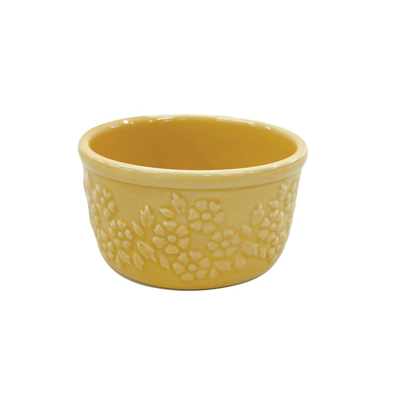 Flower Relief Cocotte Mustard