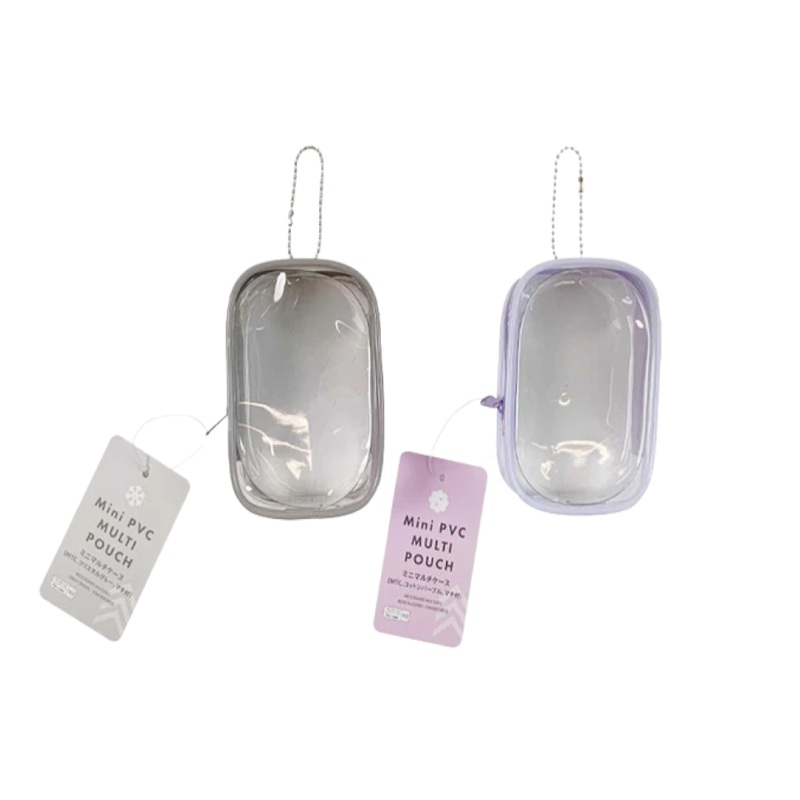 Mini Multi Pouch with Gusset Cotton Purple/Crystal Grey