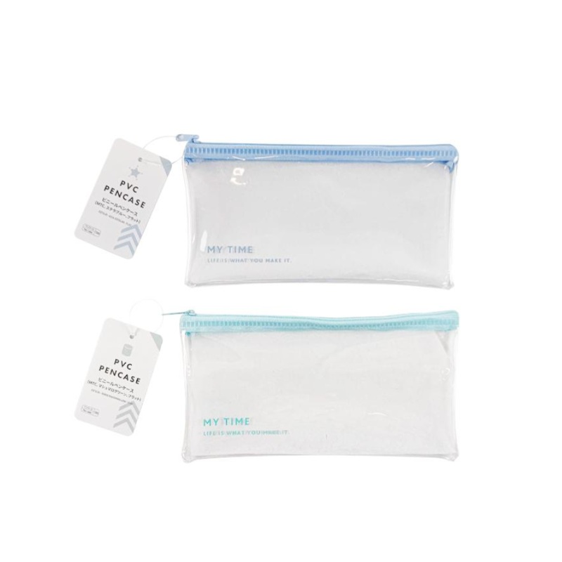 PVC Pen Case Stella Blue/Marshmallow Green Flat