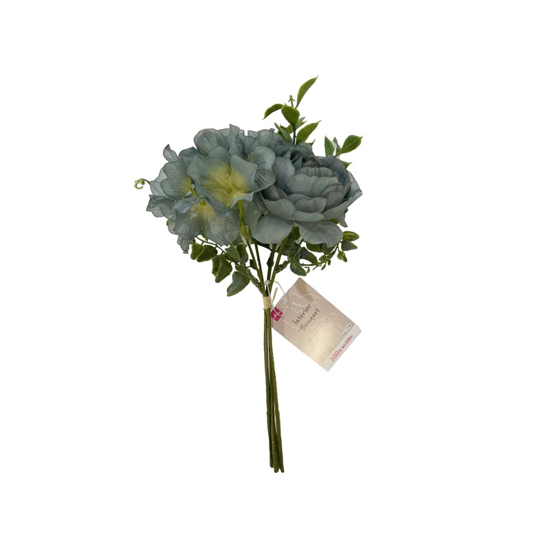 Interior bouquet Ranunculus Hydrangea blue