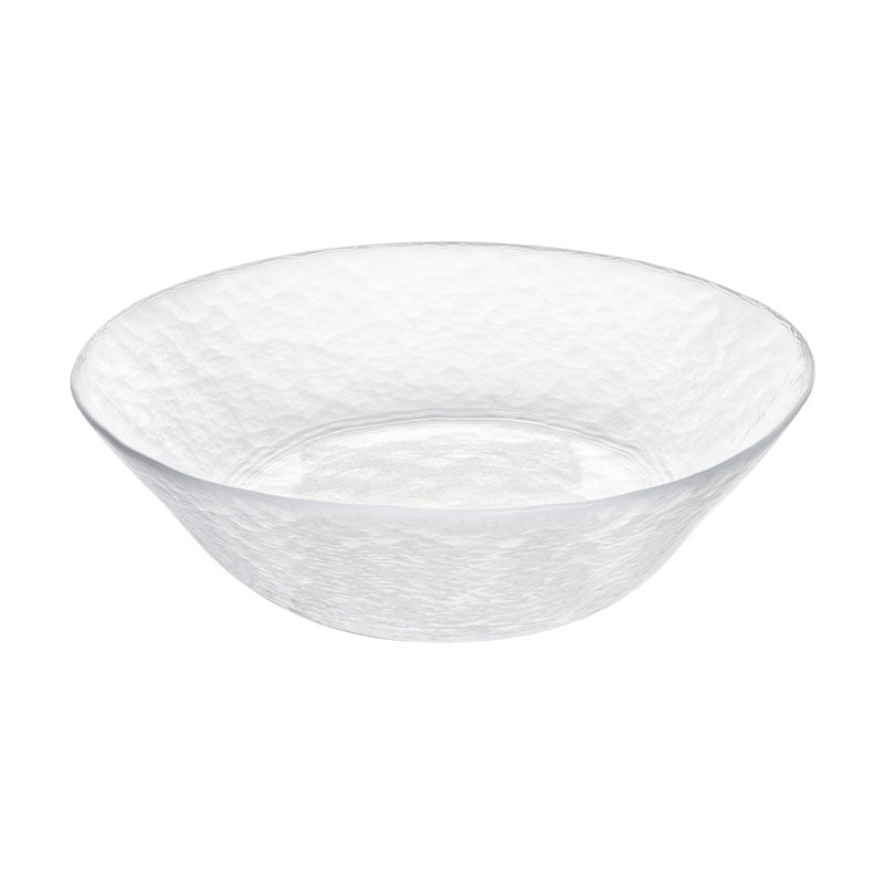 Snow Pattern Glass Bowl Clear 630ml