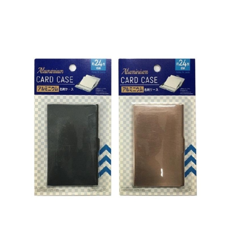 Aluminum Business Card Case Holds 24