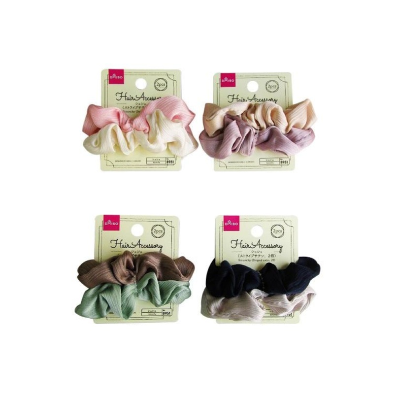 Scrunchy Striped Satin