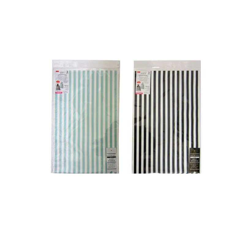 Soft Plastic Gift Bag Stripe 15.7in x 9.8in
