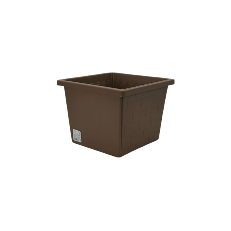 Gardener Square Flowerpot with Brick Design 26cm