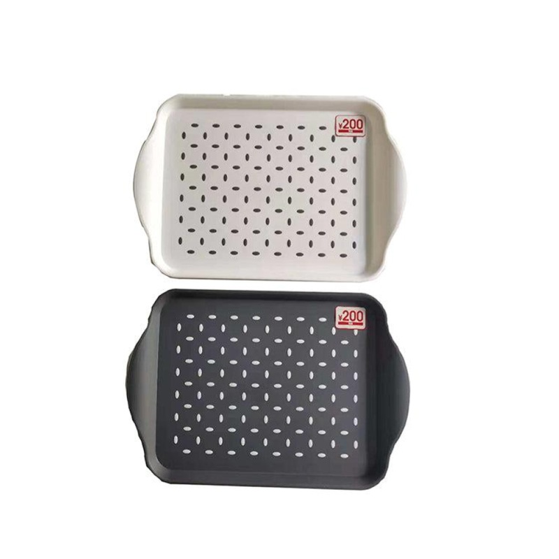 Non Slip Tray White/Black 36cm x 26cm