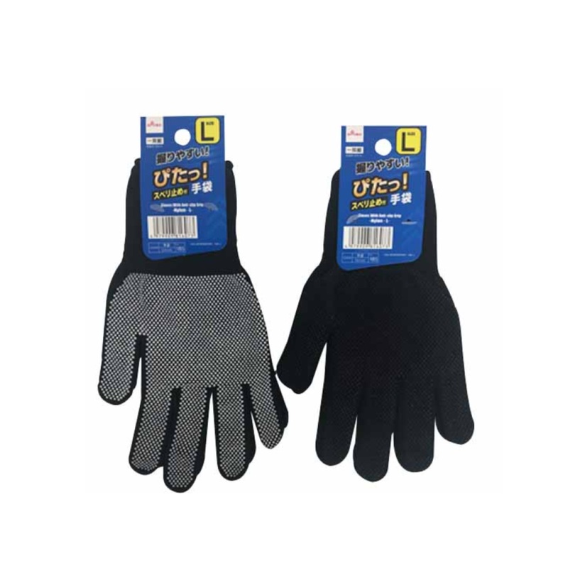 Perfect Fit Embossed Cloves Black L 8.6in