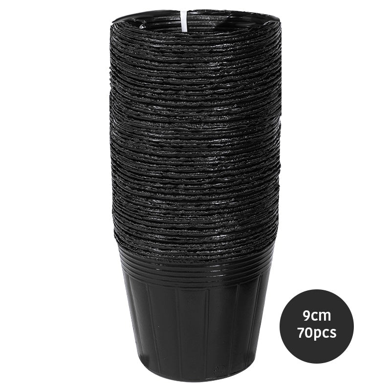 Polyethylene Pot -Black-Round - 3.54In - 9Cm - 70