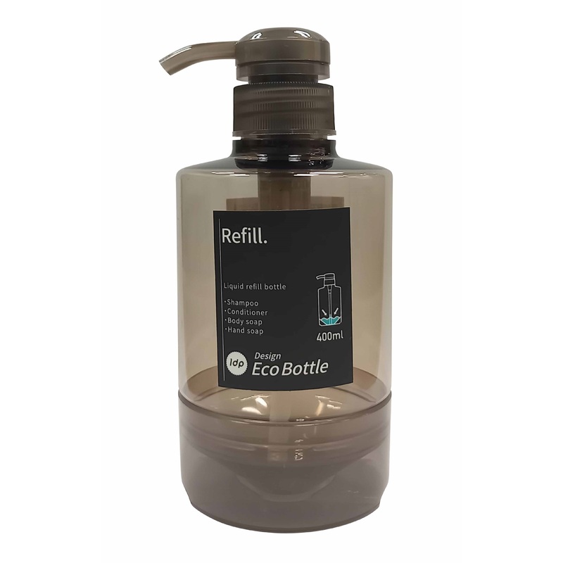 1DP Eco Liquid Refill Bottle Round Amber 400ml