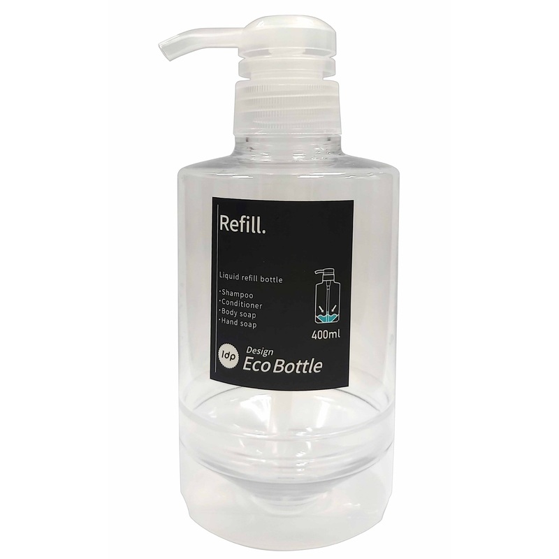 1DP Liquid Refill Bottle 400ml Round Clear