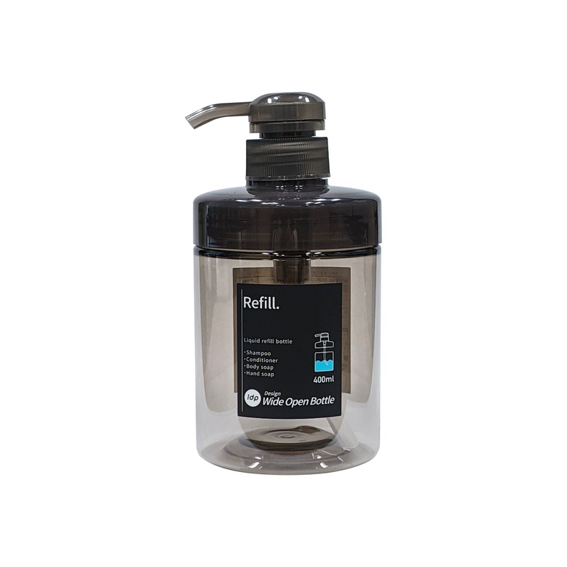 1DP Wide Mouth Pump Bottle 400ml Round Amber