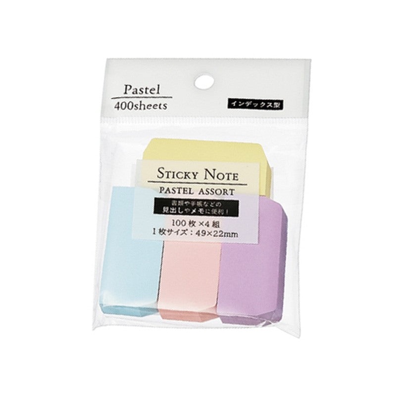 Index type sticky note 49 x 22 mm (pastel color) 4P