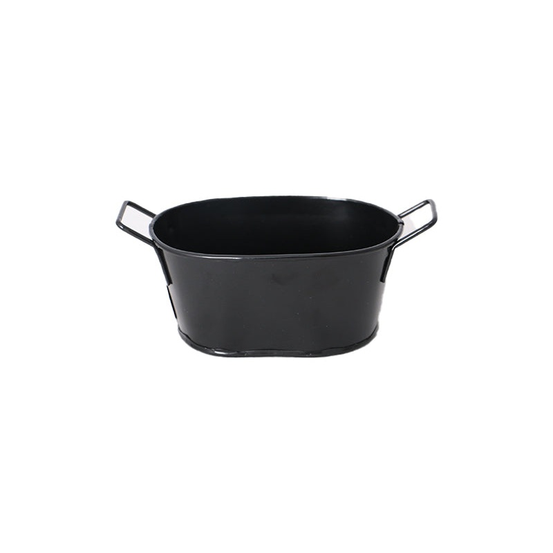 Pot Cover -Black - 4.72in x 3.14in x 2.16in - 12cm x 8cm x 5.5cm-