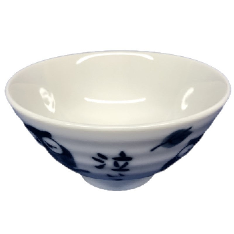 Round rice bowl dyed owl 11.4x11.4x5.7cm