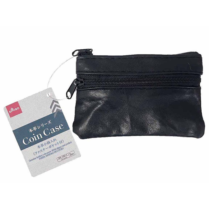 Genuine Leather Coin Purse (With Zipper And Pocket)