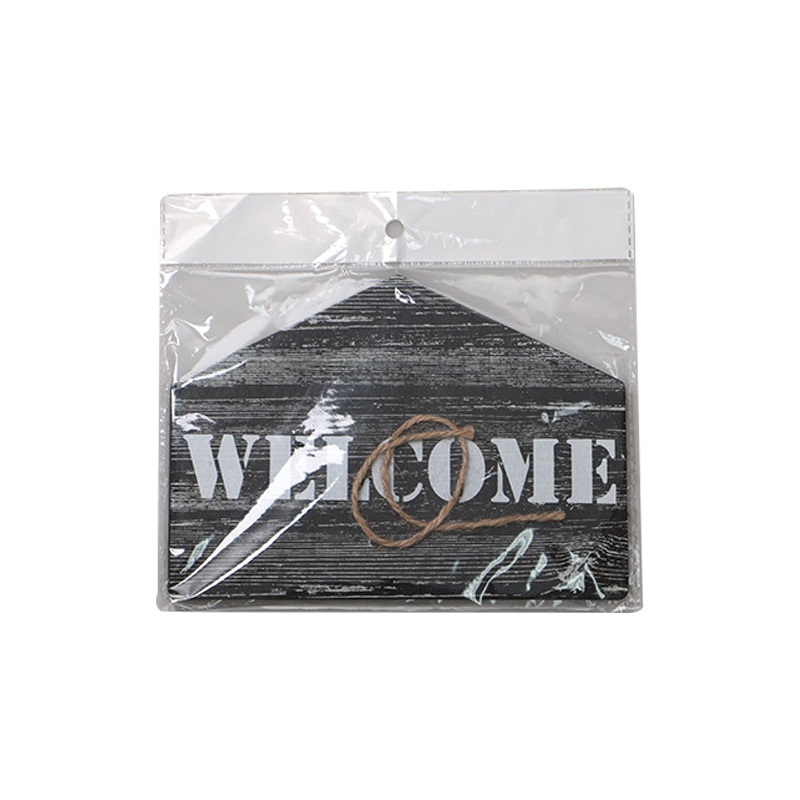 Wooden Welcome Plate -House-