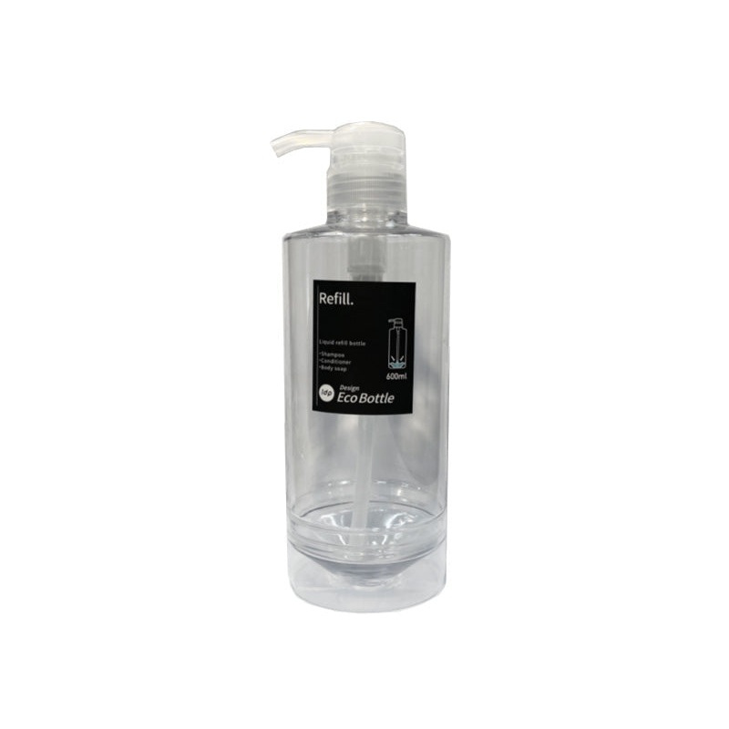 1DP Liquid Refill Bottle 600ml Round Clear