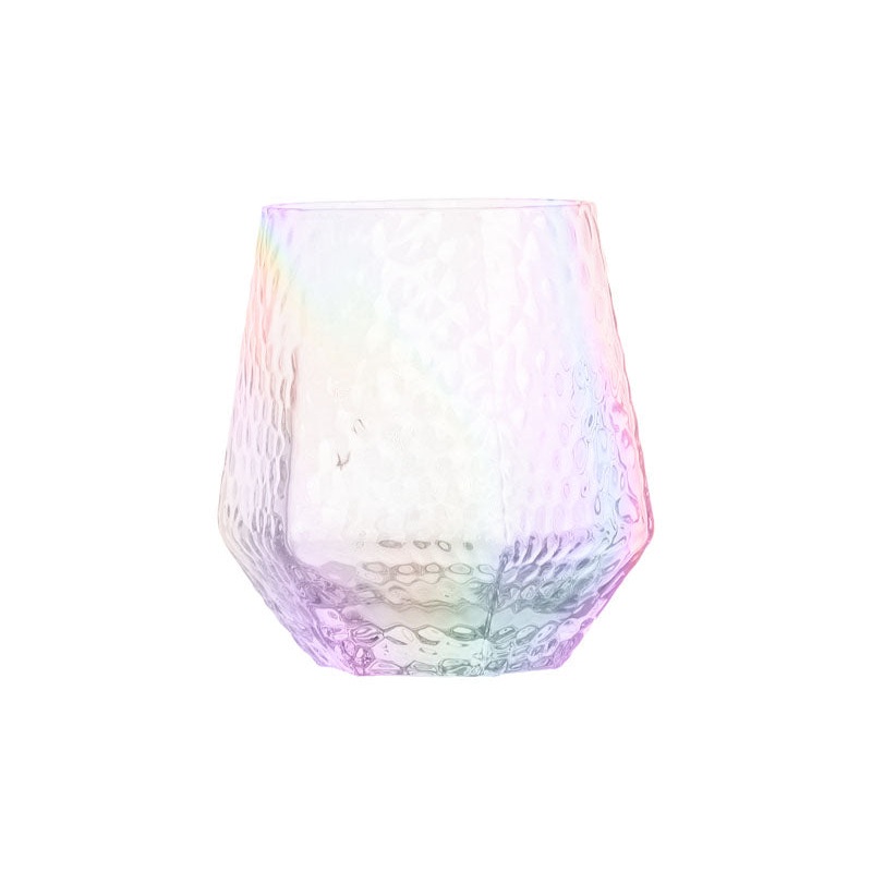 Hammered Pattern Hexagonal Glass -Aurora-