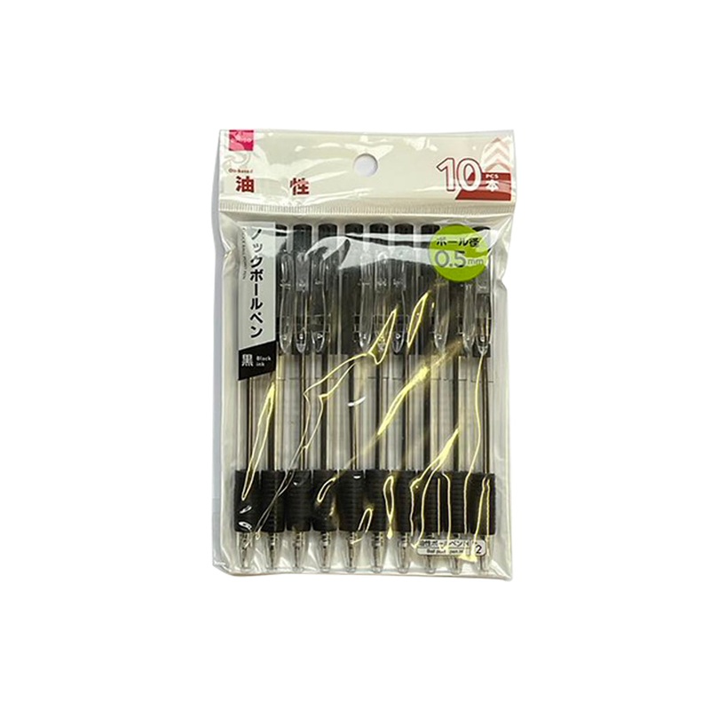 Knock Ball Point Pen Motoiri Black Ink 0.5mm