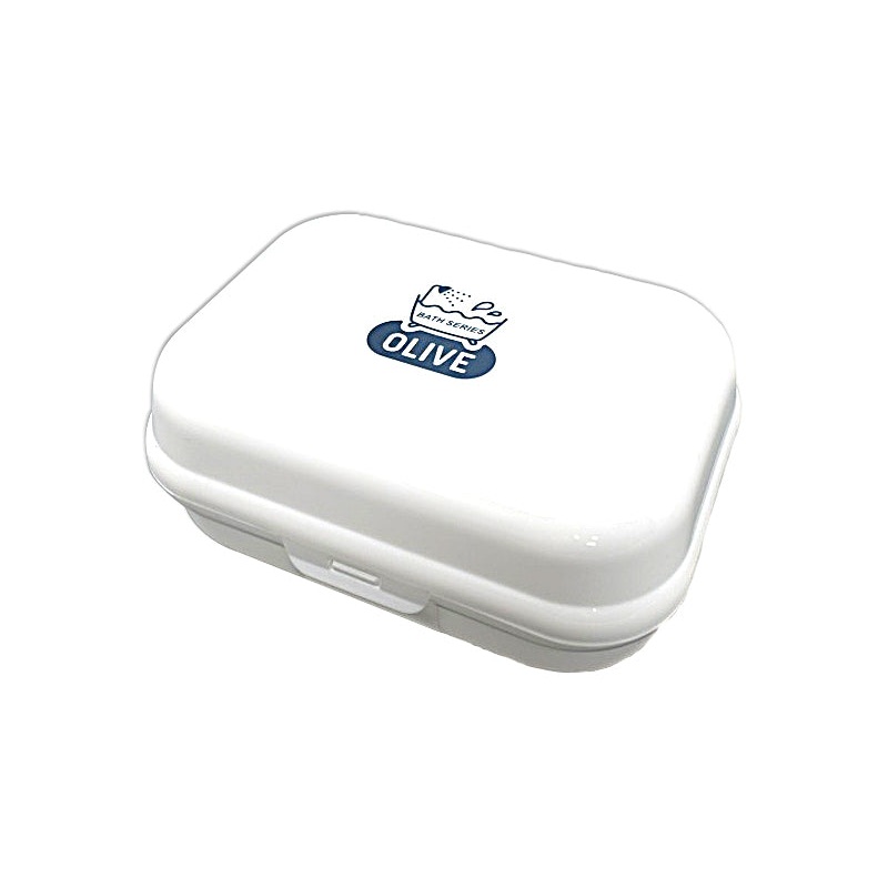 Soap Case Olive White 4.33in x 3.26in x 1.77in
