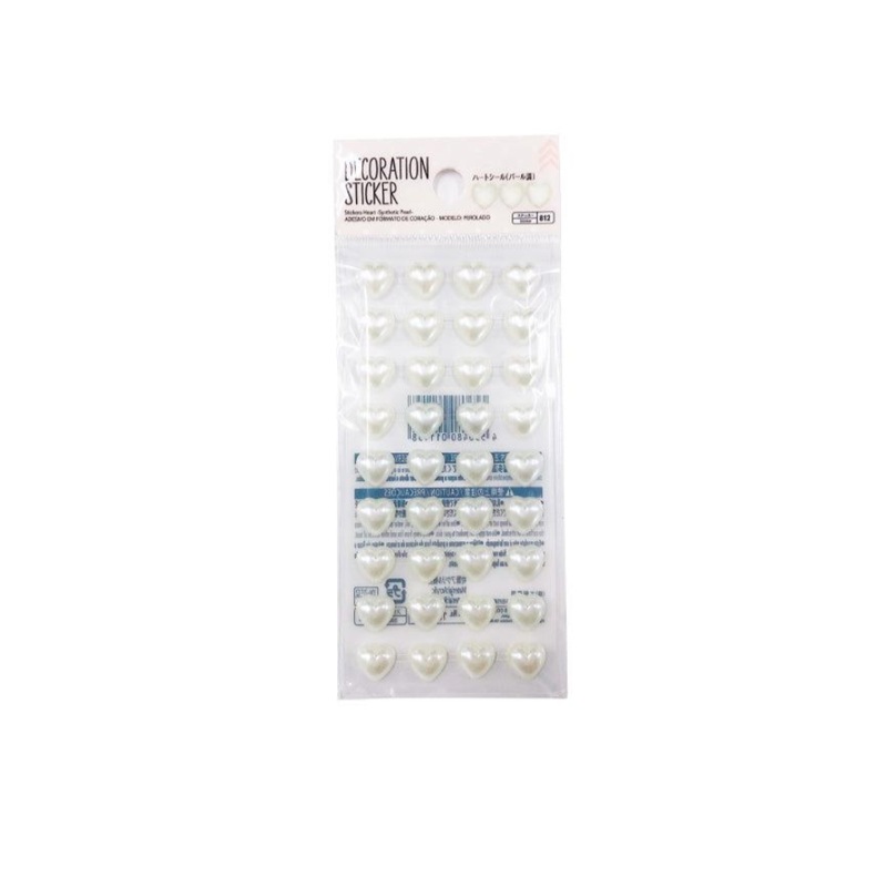 Stickers Heart Synthetic Pearl