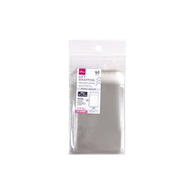 Clear Plastic Seal Bag 10cm x 7.5cm