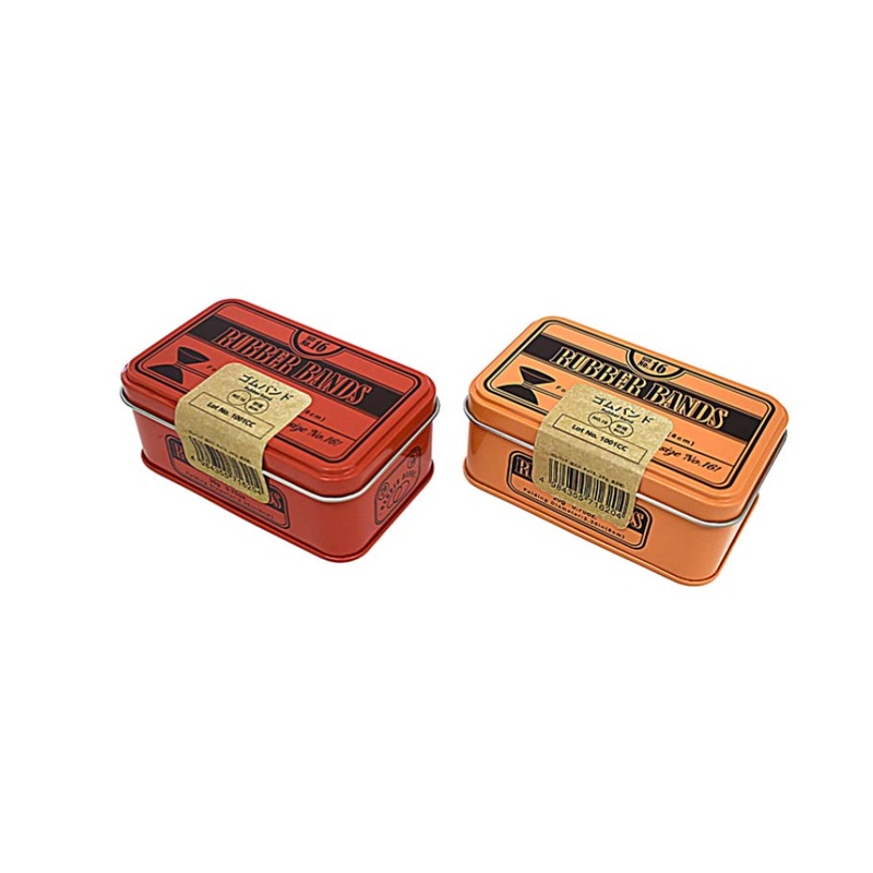 Rubber Bands in a Rectangular Tin No. 16