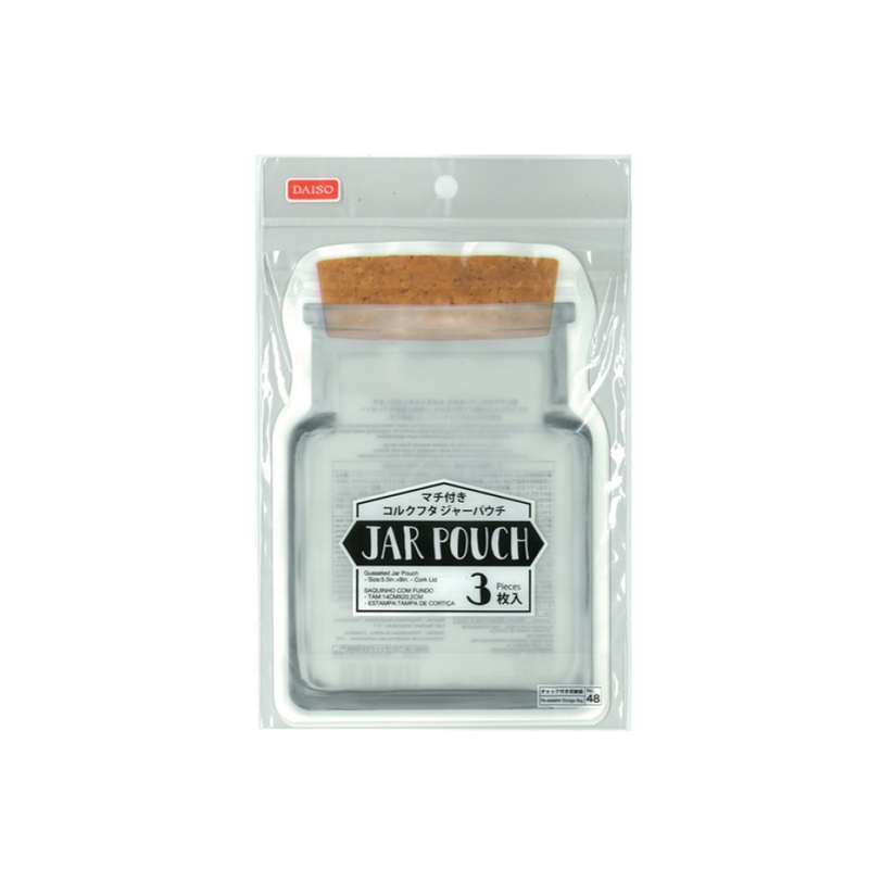 Jar Pouch with Gusset Cork Lid 140mm x 202mm