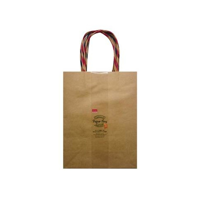 Kraft Paper Bag M with Dual Color Handle