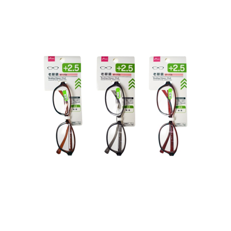 Reading Glasses Oval Plus 2.5
