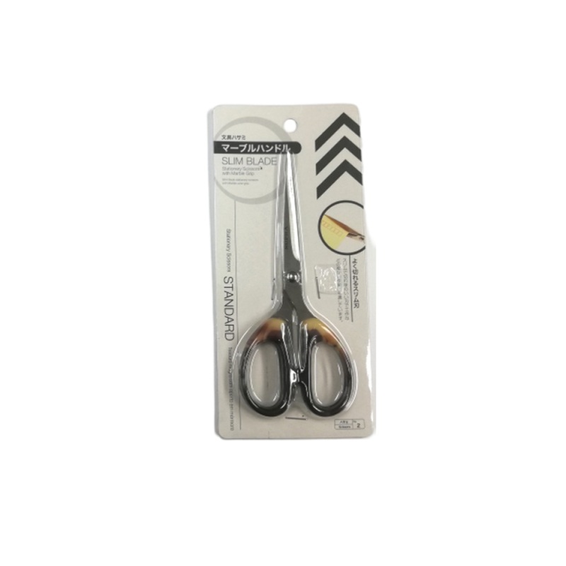 Slim Blade Stationery Scissors with Marble Grip