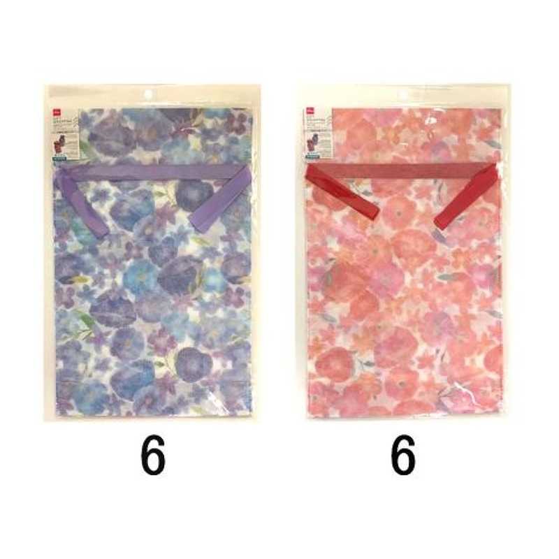 Drawstring Non Woven Fabric Bag (Flower 45Cm X 29Cm X 10Cm (17.7In X 11.4In X 3.9In))
