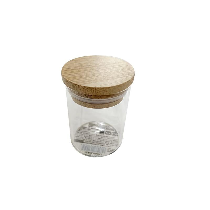 Glass Canister with  Bamboo Lid 60ml