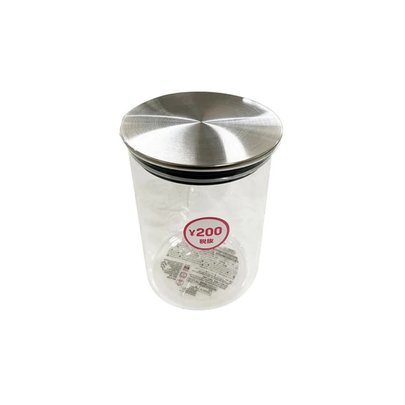 Glass Canister with Stainless Steel Lid 540ml